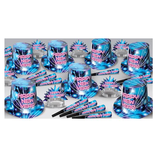 Beistle 80506-50 Years Rave Party Kit, Assorted Color - Pack of 50